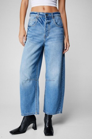 Džíny Nasty Gal The Denim Horseshoe Blankyt | CZ 3289-SUNVJ