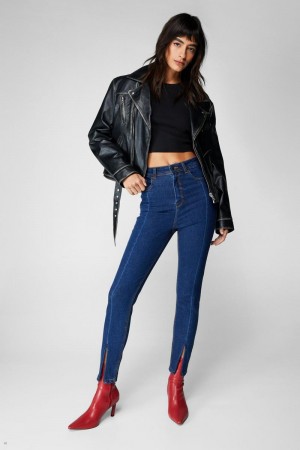 Džíny Nasty Gal The Denim Hubená Blankyt | CZ 2438-CSMKB