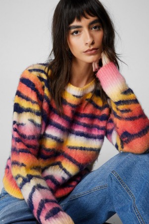 Svetry Nasty Gal Tiger Stripe Knit Viacfarebný | CZ 7940-LAIPR