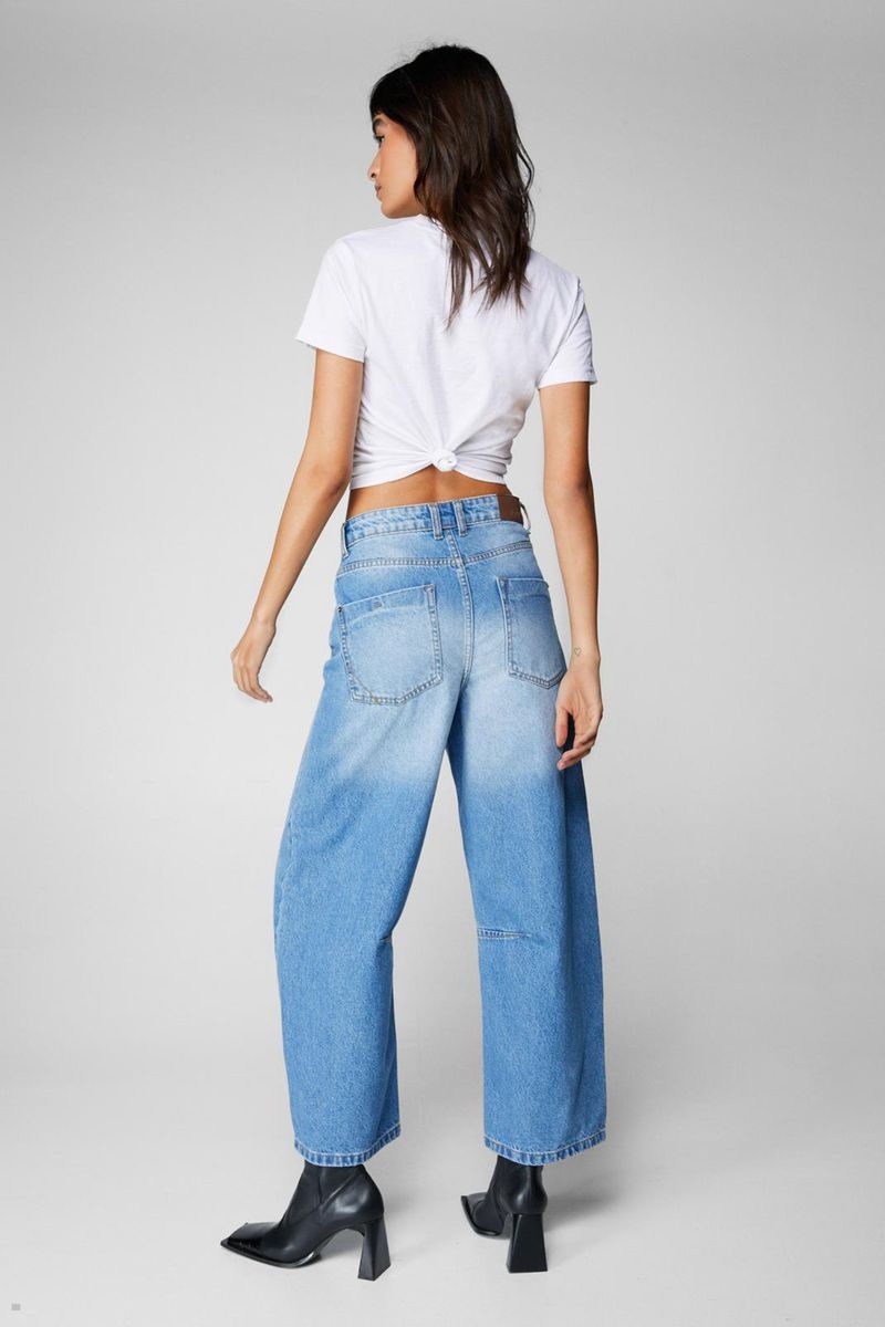 Džíny Nasty Gal The Denim Horseshoe Blankyt | CZ 3289-SUNVJ