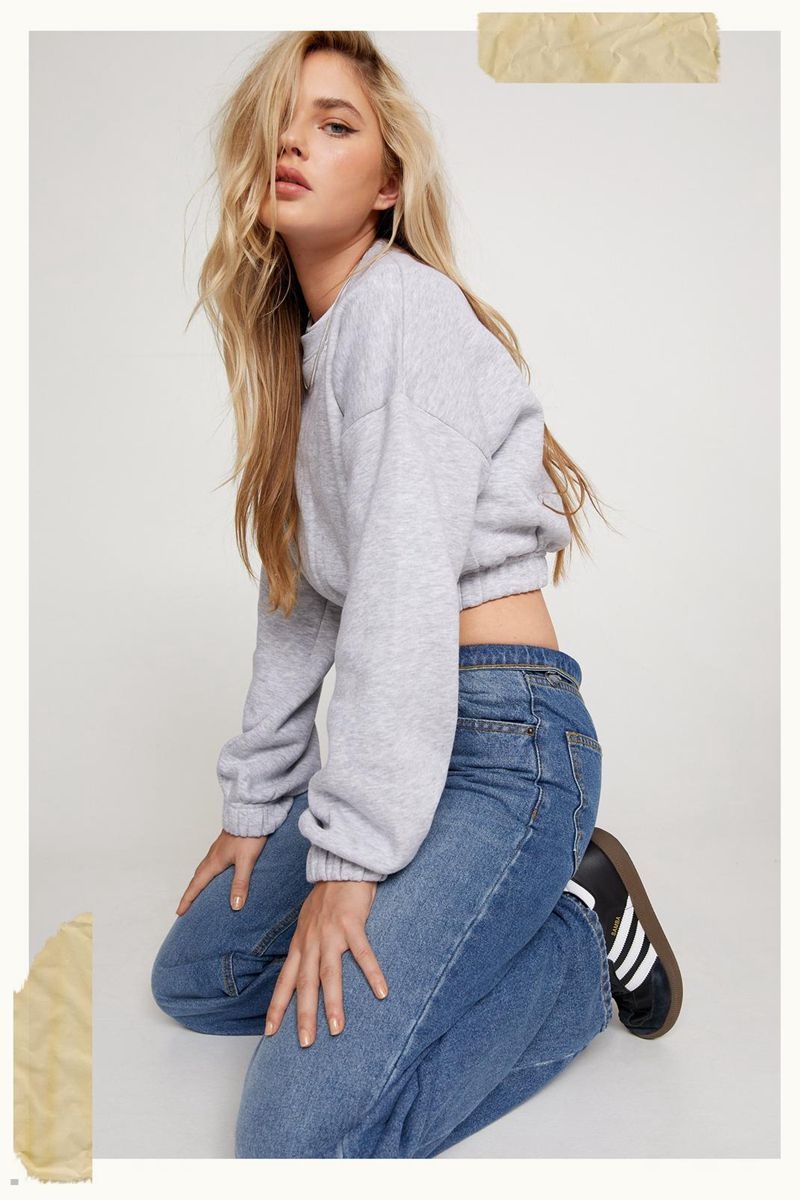 Džíny Nasty Gal The Low Rise Boyfriend Blankyt | CZ 4791-XDPNU