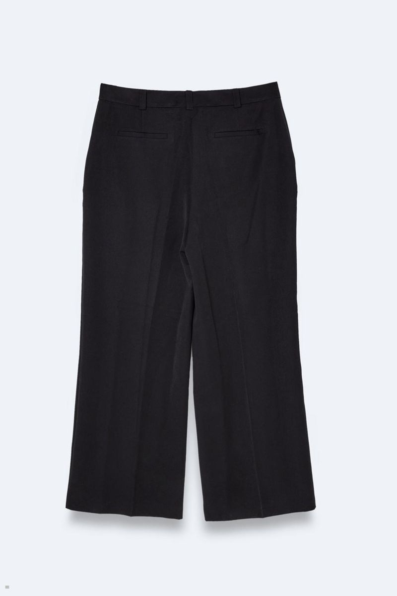 Kalhoty Nasty Gal Plus Velikost Tailored Rovný Leg Černé | CZ 6248-TLUHN