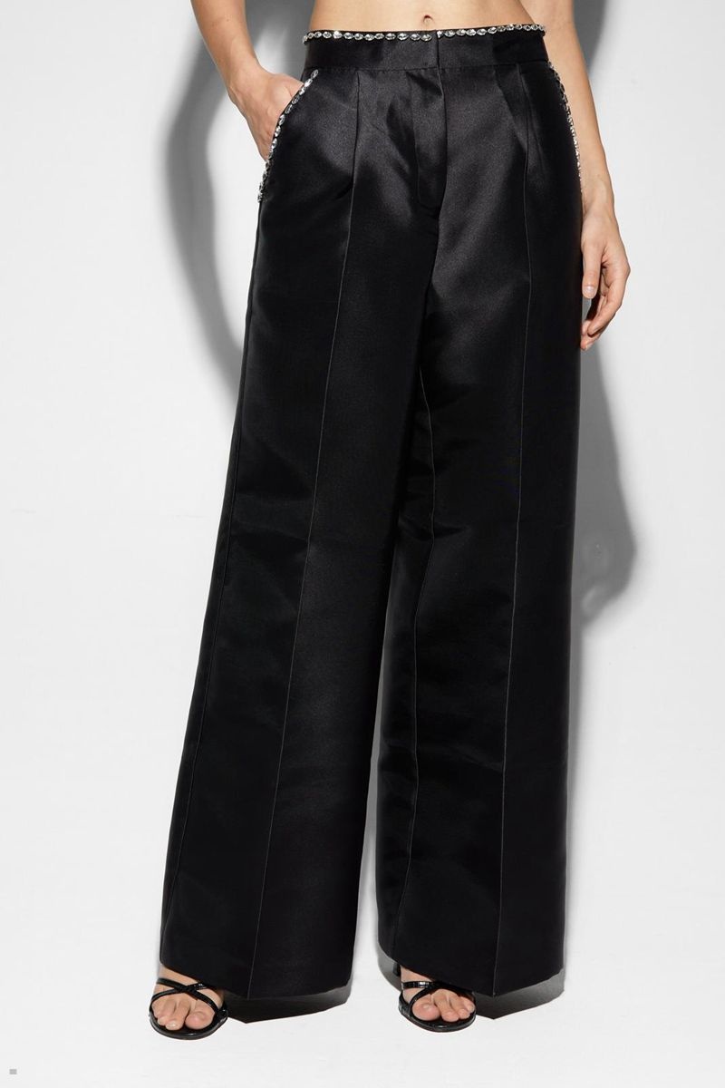 Kalhoty Nasty Gal Satin Twill Široké Leg Černé | CZ 1372-IBFWQ