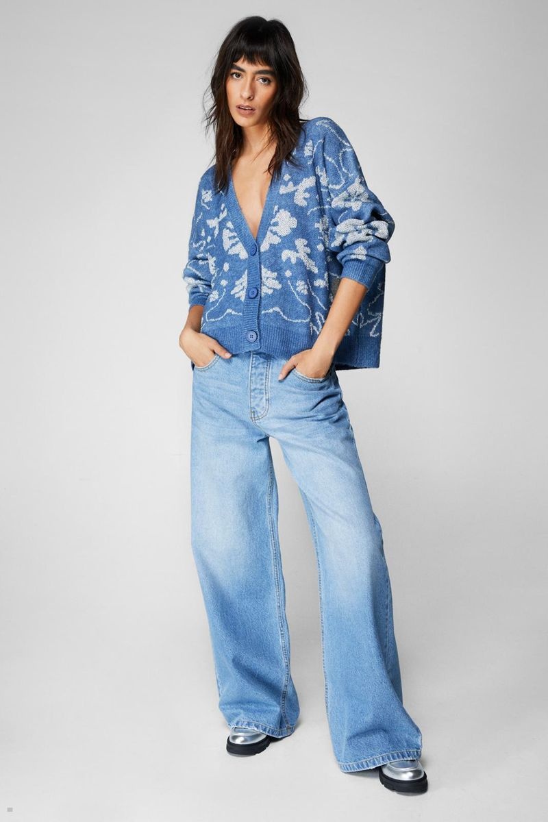 Kardigan Nasty Gal Nordic Button Up Blankyt | CZ 8413-AXLCT