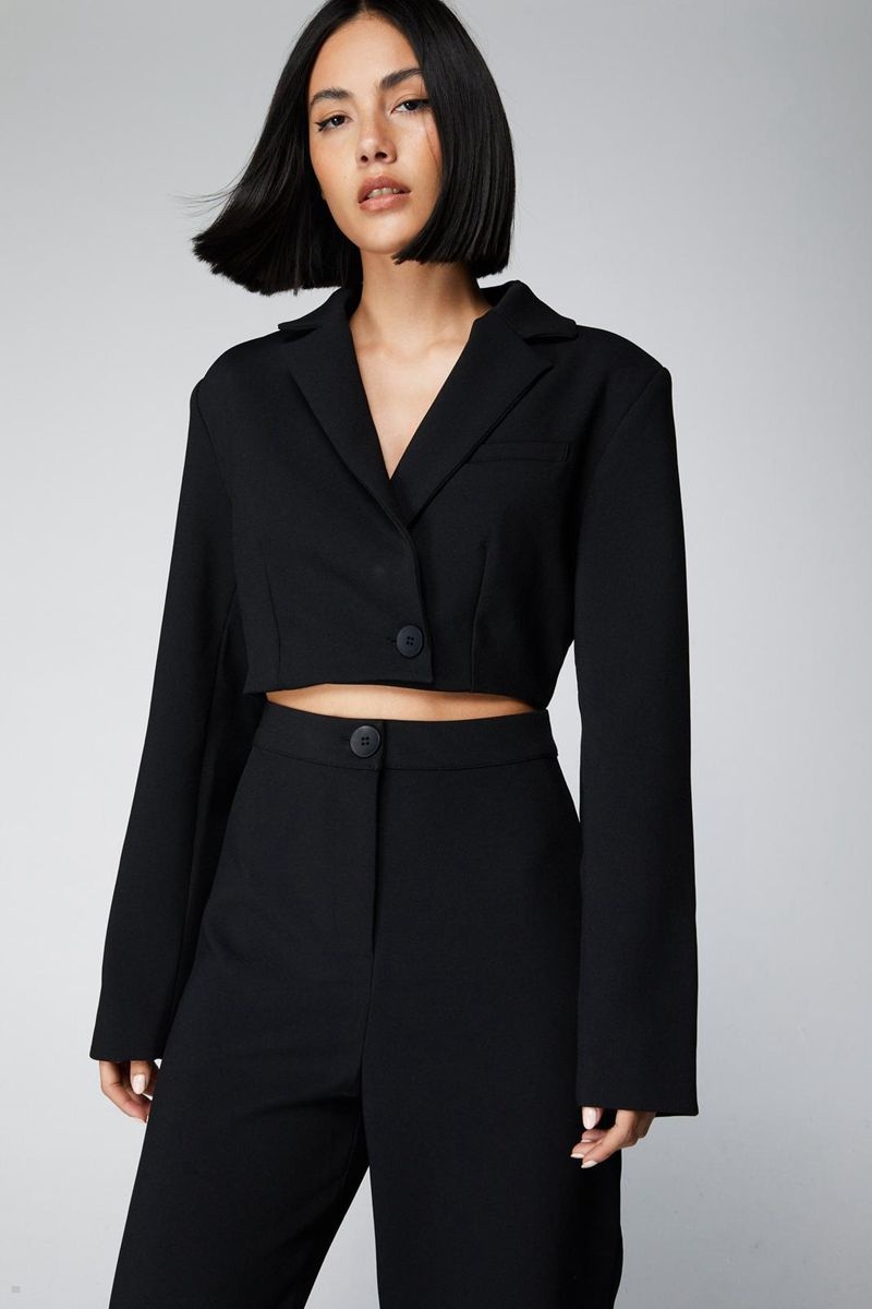 Kombinéza Nasty Gal Tailored Cut Out Černé | CZ 3687-MCIYW