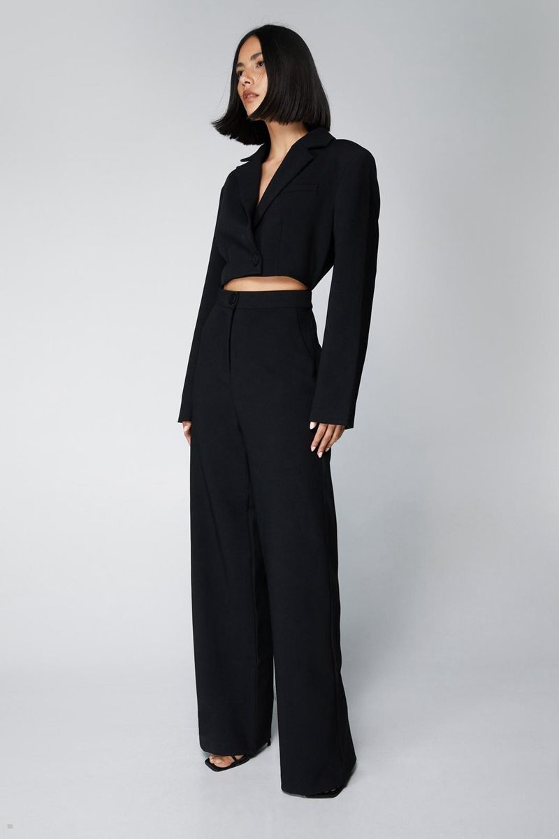 Kombinéza Nasty Gal Tailored Cut Out Černé | CZ 3687-MCIYW