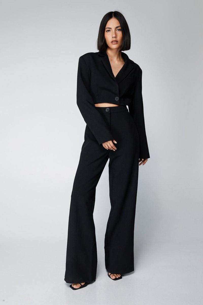 Kombinéza Nasty Gal Tailored Cut Out Černé | CZ 3687-MCIYW