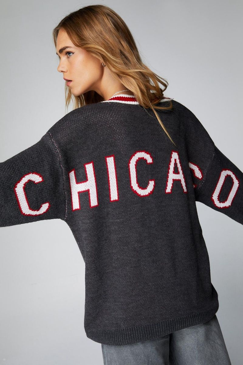 Svetry Nasty Gal Chicago Pletené Šedé | CZ 8576-CKZWQ