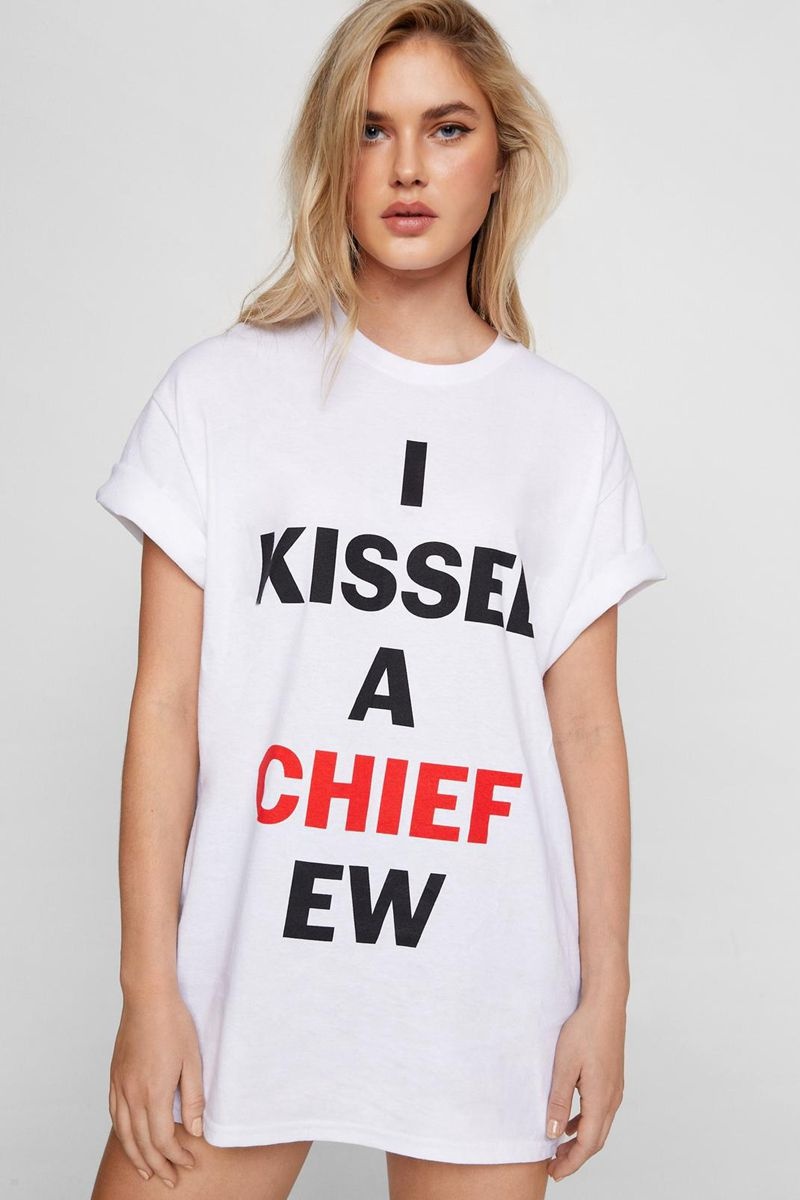 Tričko Nasty Gal I Kissed A Chief Grafická Bílé | CZ 0795-XCHYG